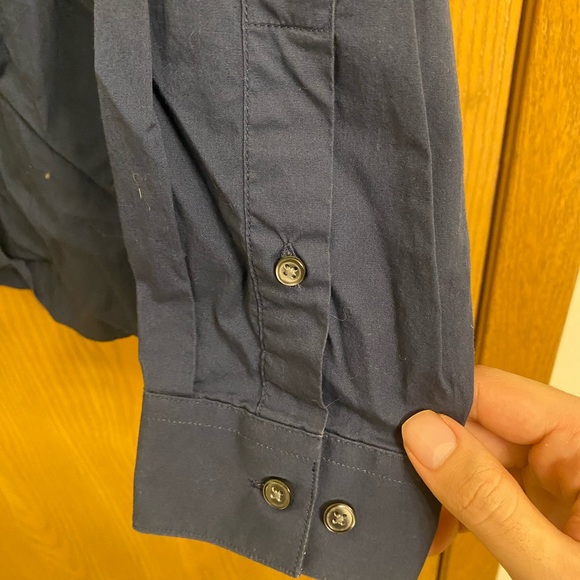 Apt. 9 Blue Lightweight Dress Shirt Size 15 32/33 - Picture 4 of 5